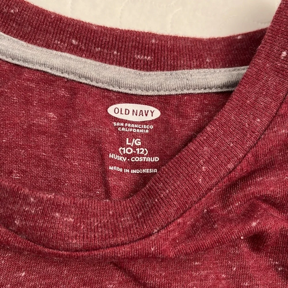 Old Navy burgundy heather long sleeve t-shirt